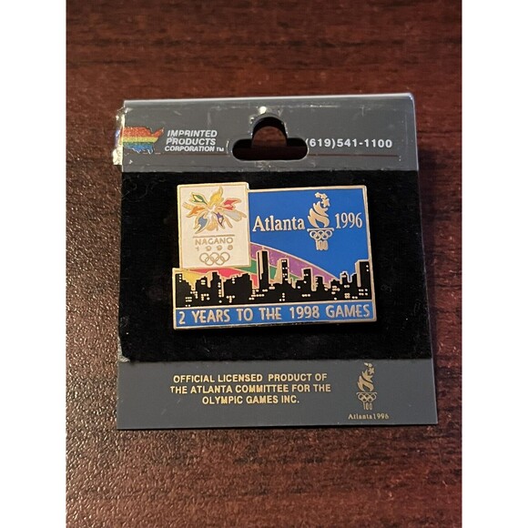 Other - Vintage Atlanta Nagano Olympics “2 Years To The 1998 Olympic Games”‎ Hat Pin